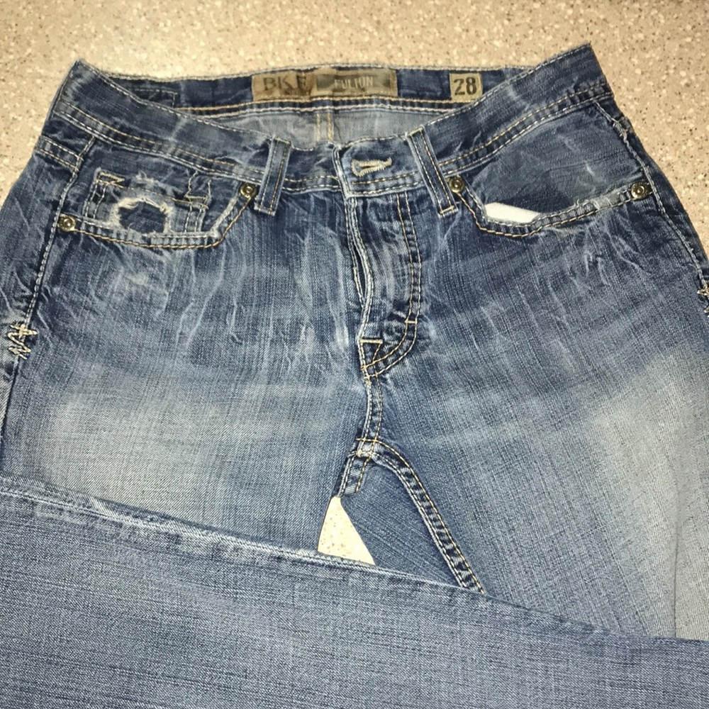 bke lightly distressed jeans